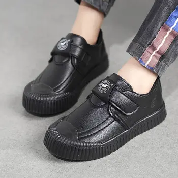

Children's Leather Shoes Boys' Breathable Casual School Children Shoes Korean British Baby Shoes Girls' Performance Shoes