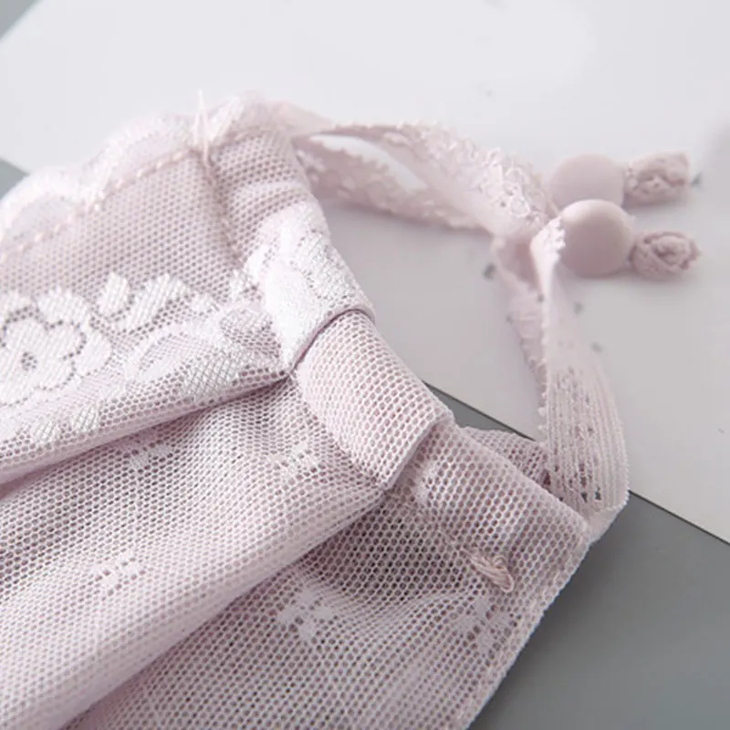 Summer Women Thin Sunscreen Mouth Masks Lady Chiffon Mask Girl Mesh Breathable Enlarged Face Mask Flower Print Gauze Masks