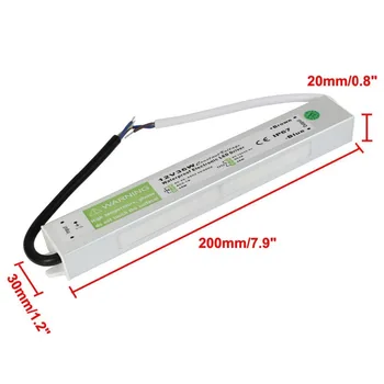 

12V 36Watt Superior Quality Waterproof LED Power Supply Driver Transformer 120 to 12 Volt DC for LED strip and more.