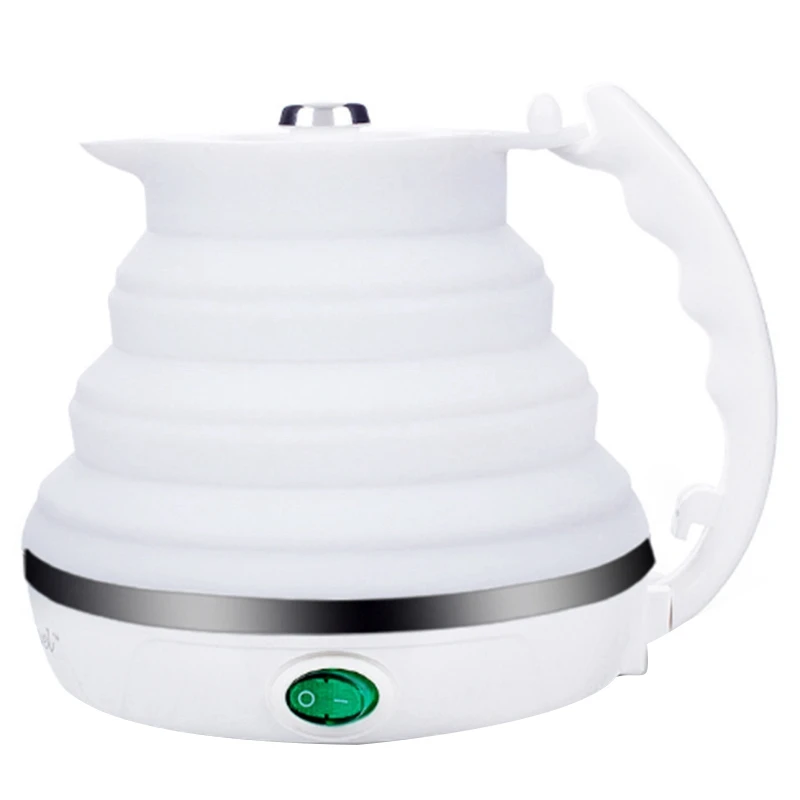 

Foldable Electric Kettle Portable Silicone Collapsible Camping Kettle Boil Dry Protection Folding Electric Water Kettle Travel H