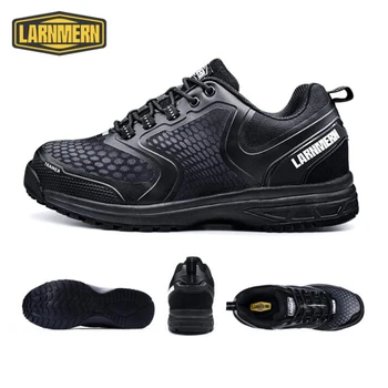 

LARNMERN steel toe cap anti-smashing shoes mens safety shoes reflective Industrial shoes male safety boots safety work shoes