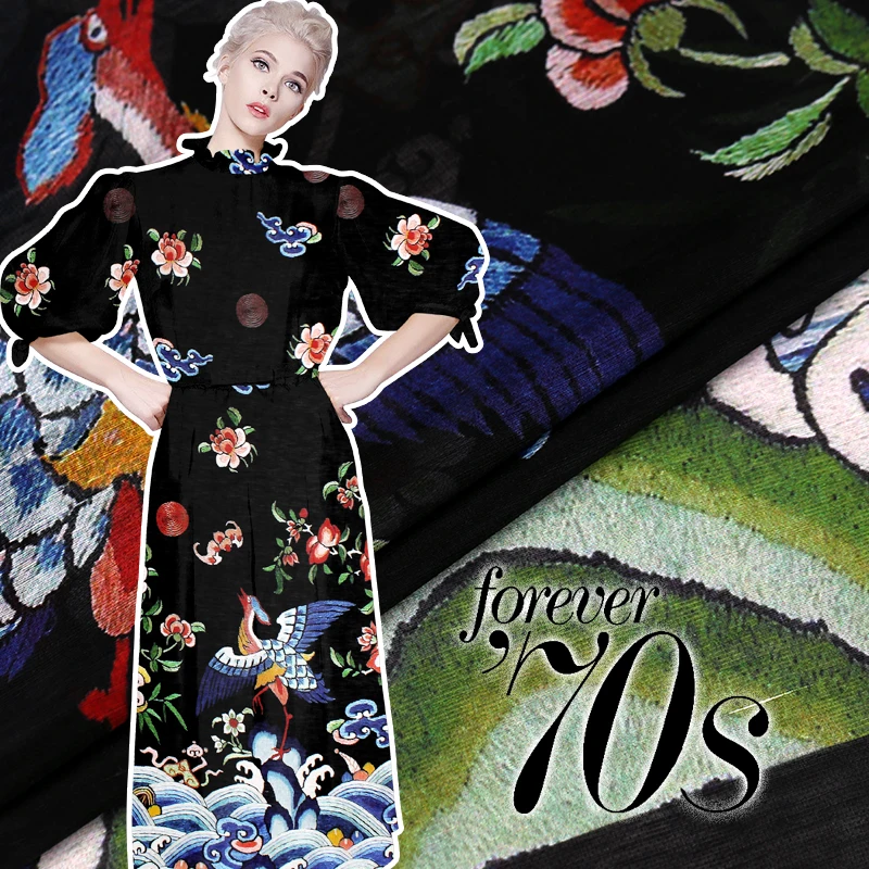 Летняя одежда Рубашка шелковая льняная ткань cheongsam для платья дышащая