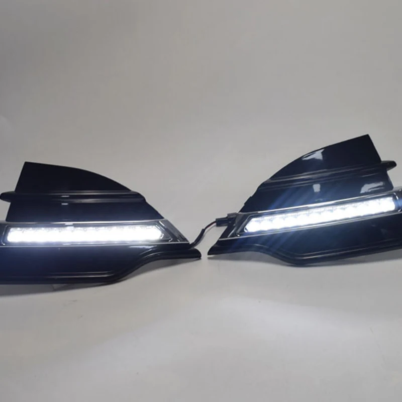 Автомобильный светодиодный DRL Дневной ходовой светильник для Ford Kuga 2013- противотуманная фара рамка противотуманный светильник
