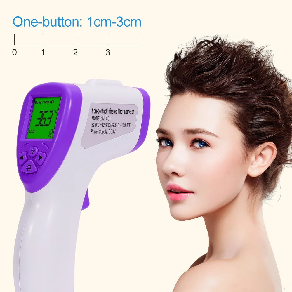 

Handheld Non-contact Infrared Thermometer Digital LCD Temperature Portable Body Forehead Thermometers Tool For Baby Adult
