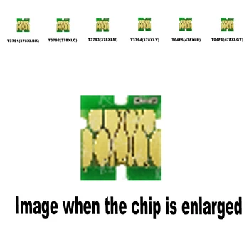 

8pack 3B+1C+1M+1Y+1R+1GY 378XLB C M Y 478XLR GY For Epson Compatible ink cartridge disposable chip XP-15000