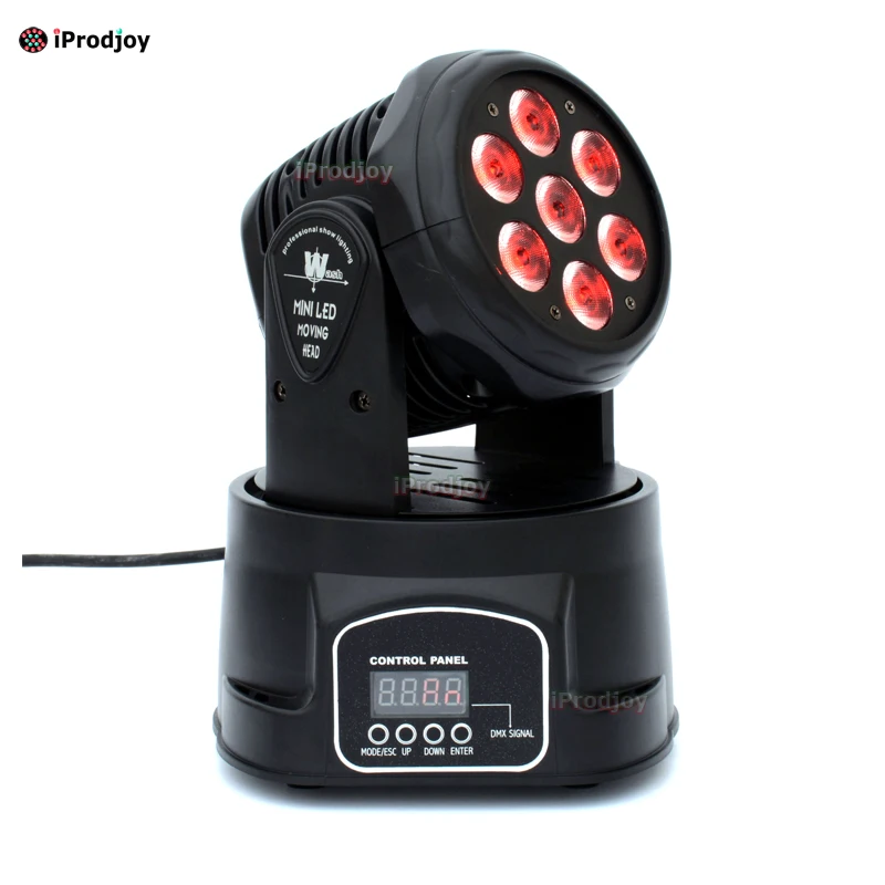 Mini Led Moving Head Wash 7x12w Beam Light  Stage Disco Dj Dmx Lamp Rgbw lumiere Strobe Laser Show Christmas Party Licht (8)