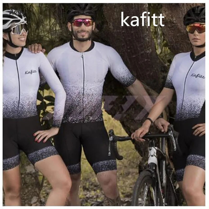 KAFITT triathlon cycling jersey overalls sports running woman one-piece dress long sleeve loop suit 9DGEL2020