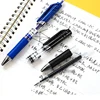 Deli Gel Pen Set 0.5mm Bullet Retractable Learning Writing Ballpoint Pens Ink color Blue Black Red School Office Stationery 5