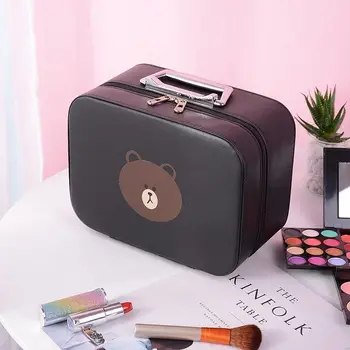 

Waterproof Lovely Young Girl Beauty Box Women's Large Capacity Storage Handbag Travel Toiletry Makeup Bag