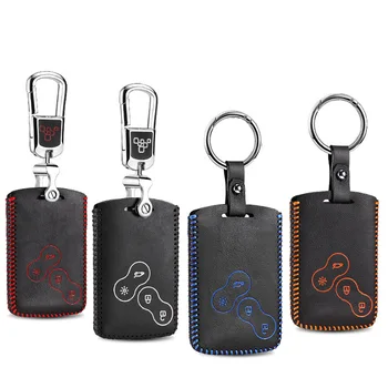 

Leather key cover for Renault Koleos 2012 Captur 2015 2016 2018 car key case holder new hot sale key Free shipping