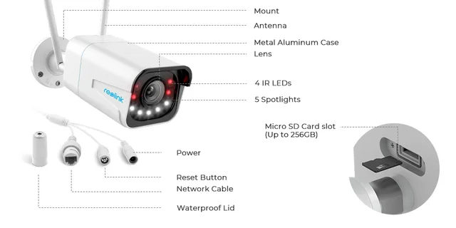 Reolink RLC-511WA Bala Cámara de seguridad IP Exterior 2560 x 1920