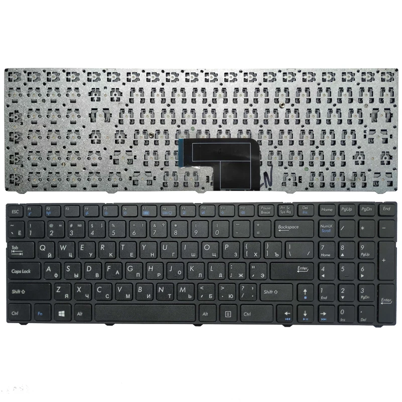 President keten motief Russian Laptop Keyboard For Medion Akoya Msi E6237 E7416 P7627 P7628 E6239t  P6643 P7631 Md 98873 Black With Frame - Replacement Keyboards - AliExpress