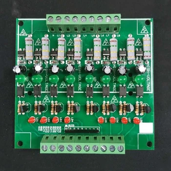

220V 8-channel Optocoupler Isolation Module/220V Detection Module/AC Detection Module/Card Guide Enhanced Version
