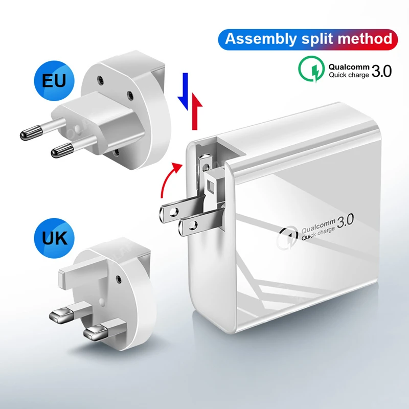 Фото Быстрое зарядное устройство 3 0 PD Type C USB 48 Вт Зарядное QC 4 для Xiaomi Huawei Samsung Redmi IPhone 11 Pro Быстрое зарядное устройство 3 0 PD Type C USB 48 Вт Зарядное QC 4 для Xiaomi Huawei Samsung Redmi IPhone 11 Pro