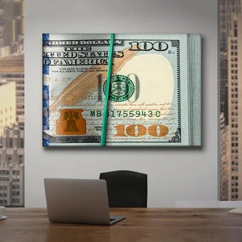 

Dollar Money Poster Inspirational Canvas Art Canvas Paintings Wall Art Pictures for Living Room Home Decor (No Frame)