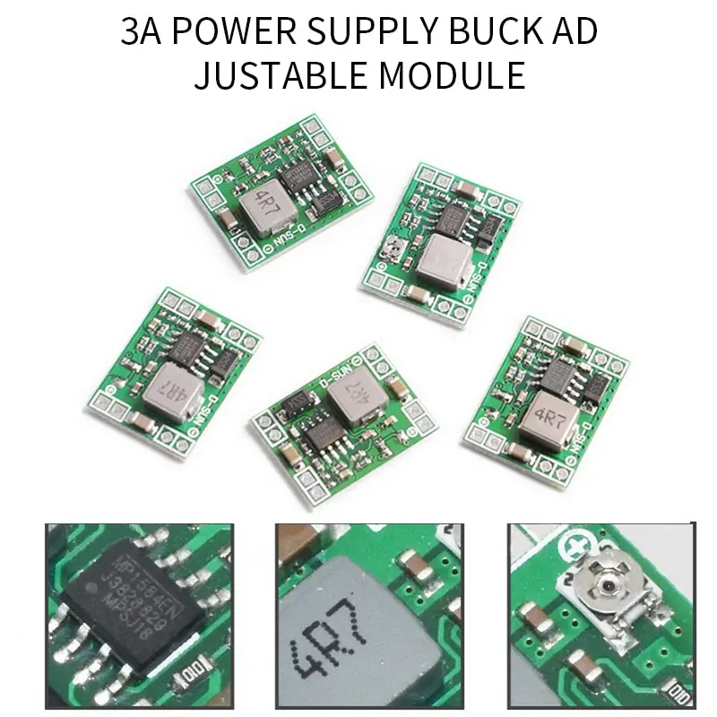 

1PCS New power module Adjustable MP1584EN DC DC 3A power step-down descending output module 12 v9v5v3 LM2596 24V