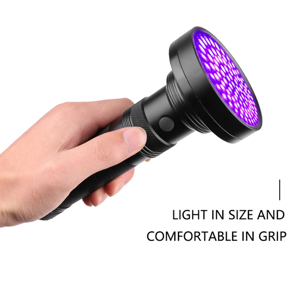 

395 LED Ultraviolet UV Flashlight Dog Cat Pet Urine Stains Banknote Detection Torch Light Lamp