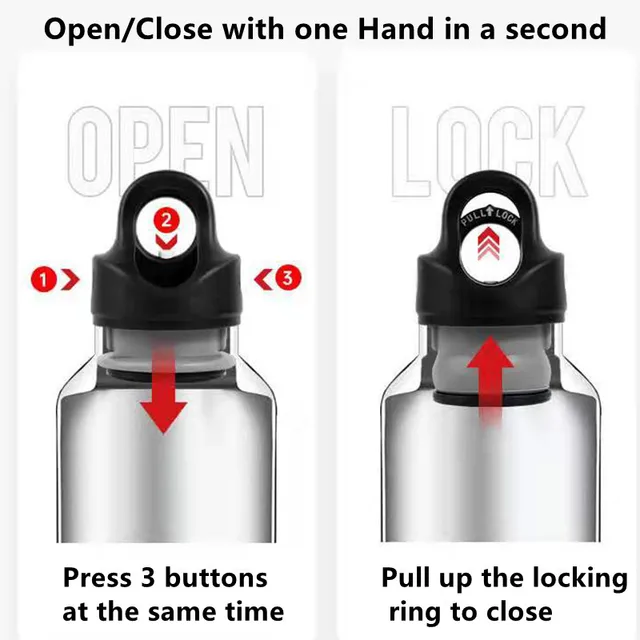 RevoMax 350/500/750/1000ml Double Wall Stainles Steel Water Bottle Thermos Bottle Keep Hot and Cold Insulated Vacuum Flask 3