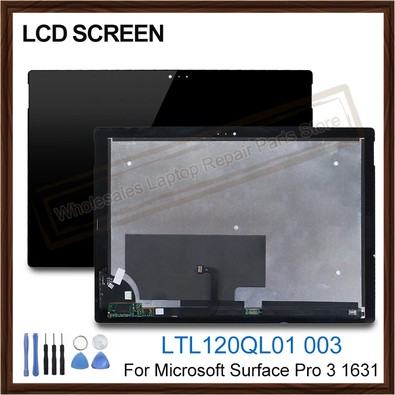 

Оригинальный Новый ЖК-дисплей с сенсорным экраном для Microsoft Surface Pro 3 1631 Pro 4 1724 Pro 5 1796 дигитайзер в сборе LTL120QL01 003