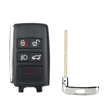 KEYYOU aggiornato 5 pulsanti portachiavi con telecomando per auto portachiavi per Land Rover Range Rover LR2 LR4 fit Jaguar f-pace f-type XE XF XJ - KEYYOU aggiornato 5 pulsanti portachiavi con telecomando per auto portachiavi per Land Rover Range Rover