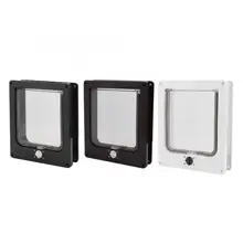 4 способа вращающийся собака дверь для кота безопасности откидной ABS Пластик управляемый гибкий коммутатор Кошка Собака Щенок ворота