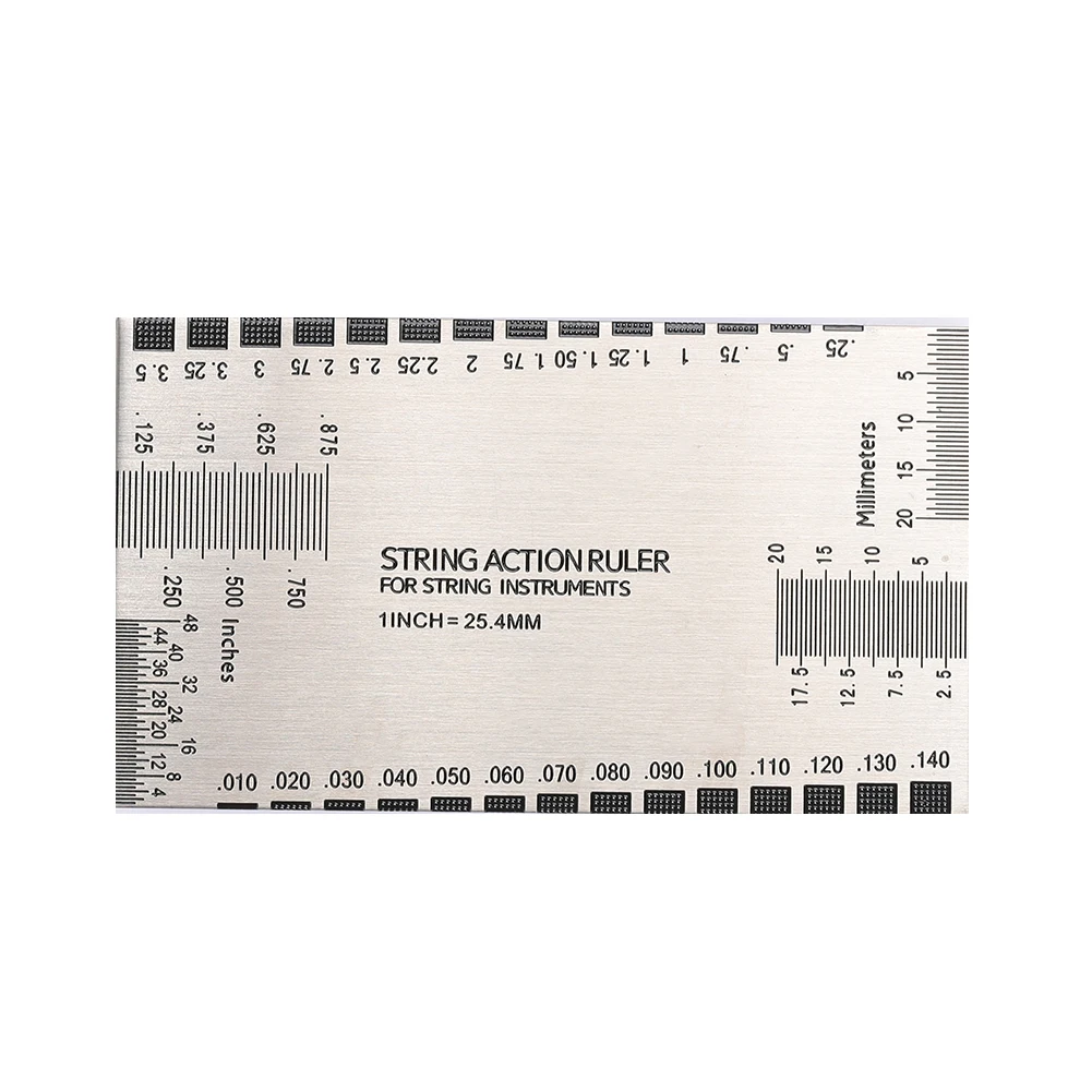 

Steel Ruler String Distance Ruler Silver Measuring Tool Measure Dividing Rule Electric Guitar Suring Guide Chord