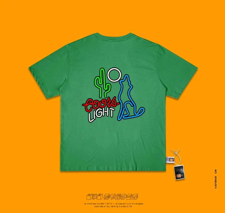 Electric Syllable Dj Kanye Than Primary Section Hand Evil Do Cactus Doodle Cartoon Series Style Bf Wind T Shirt Men And Women