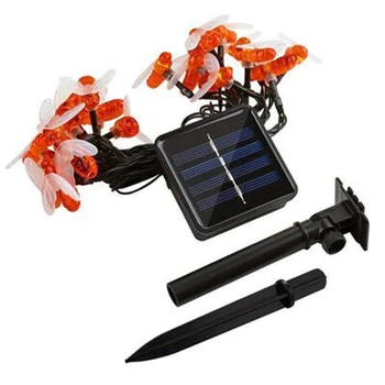

Solar String Light 100Pcs LED Solar Bee Light Outdoor Courtyard Garden Gate Courtyard Waterproof Light Warm White