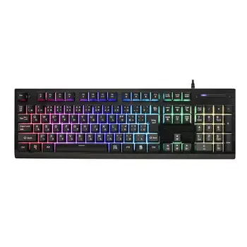 

ZIENSTAR Japanese RGB Wired Gaming Keyboard Mechanical-Feeling 19 Keys Anti-Ghosting LED Backlight for PC,Metal Shell