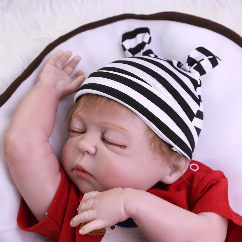 2" 57 см NPK bebes кукла новорождённого полного тела силиконовые reborn Детские куклы настоящие спящие Новорожденные Детские куклы для Детские Подарочные игрушки bonecas
