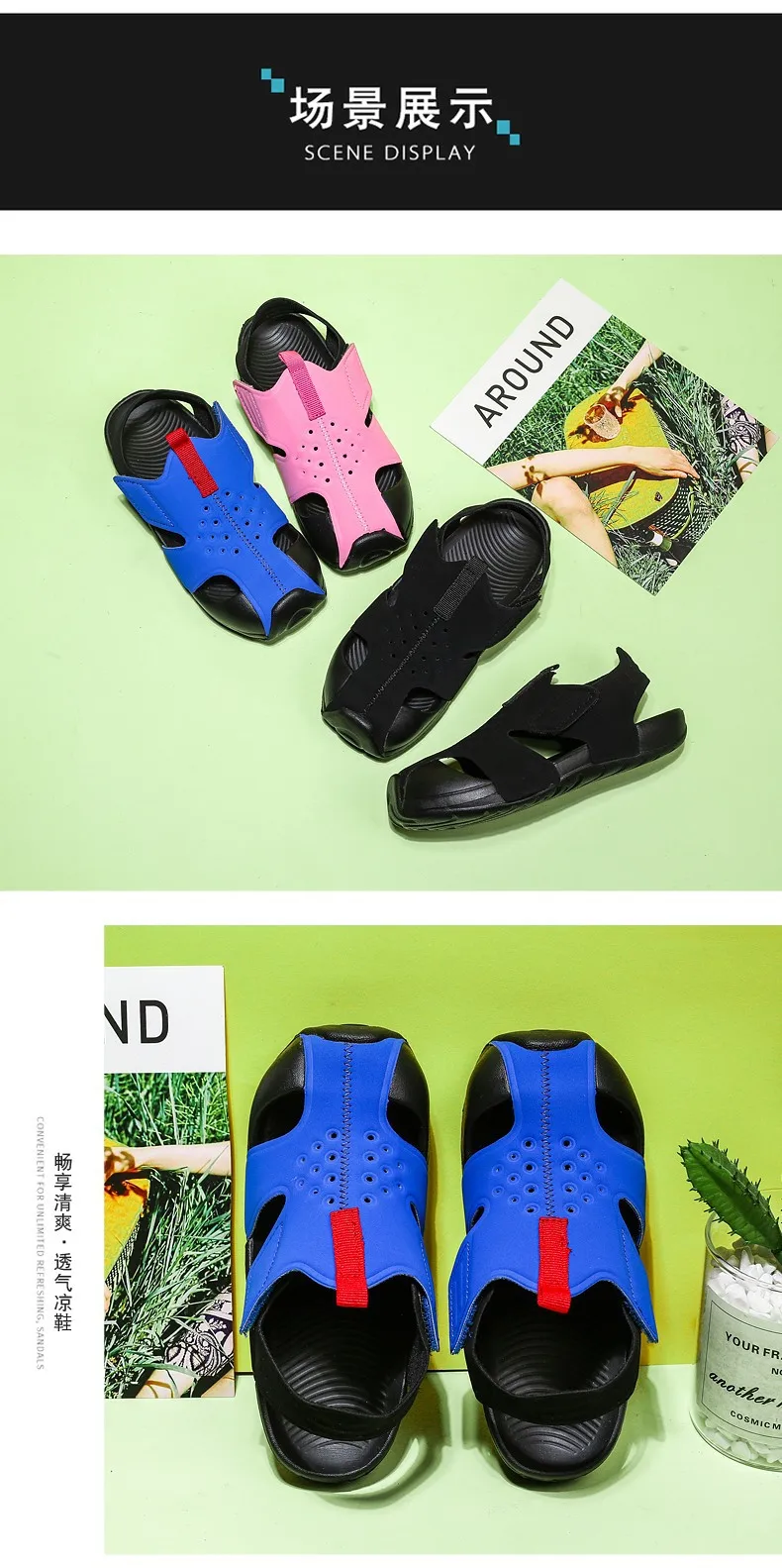 children's shoes for sale Sandals Kids Outdoor Beach Water Shoes Summer Boys Non-slip Outdoor Sneakers Soft Sole Hook Aqua Sport Sandals for Girls girls shoes