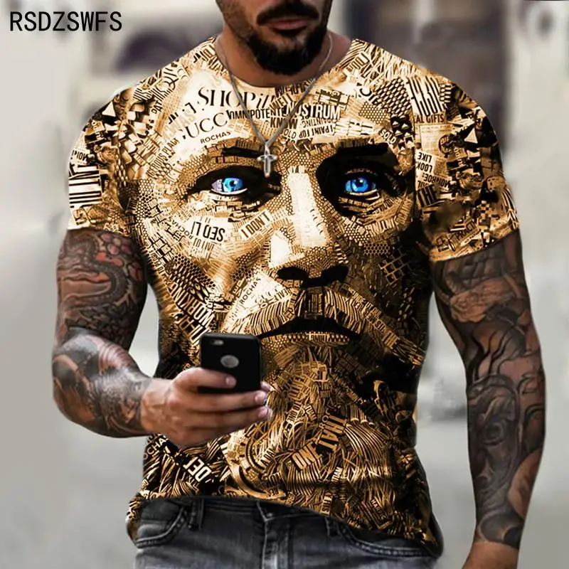 designer t shirts New 2021 Summer 3D Printing Magic Smile Men's And Women's Casual Fashion Round Neck Hip Hop Short Sleeve T-Shirt 130-5XL cool shirts for men T-Shirts