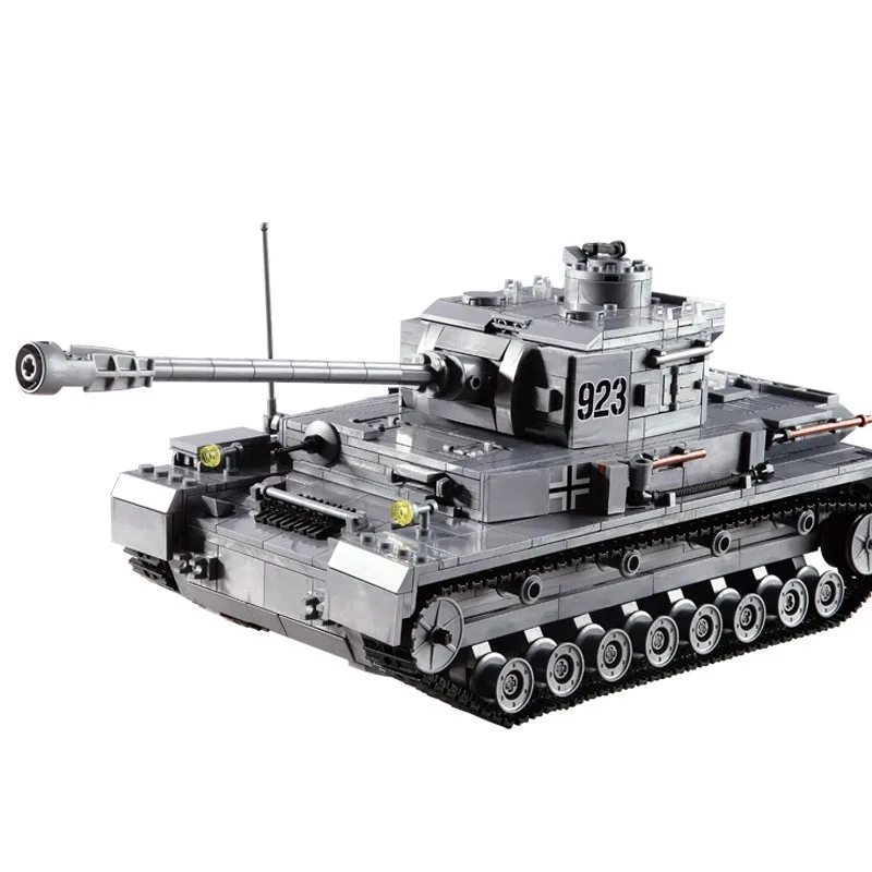 

1193pcs Military War Tank 3D Model PZKPFW-IV Building-block Toys Compatible with Legoinglys DIY Educating Children Christma Gift