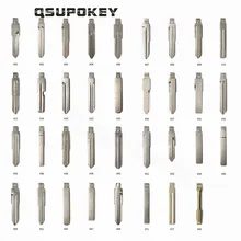 QSUPOKEY 100pcs/lot KD Key Blade For Mini KD900 B Series NB Series Keydiy Remote Control Metal BLADE Flip  SIP22 HU66 FO21