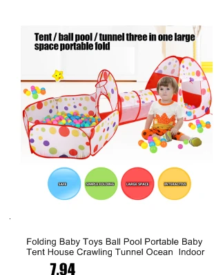 Folding Baby Toys Ball Pool Portable Baby Tent House Crawling Tunnel Ocean  Indoor Outdoor Games Kids Tent Playing House