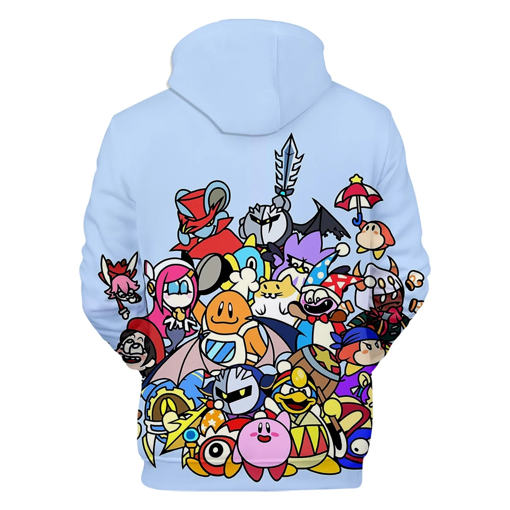 Kirby/толстовка с объемным капюшоном для мальчиков и девочек; Новое поступление; Модные Повседневные детские толстовки с капюшоном; пуловер; детские толстовки с объемным принтом; Cпортивные костюмы толстовки