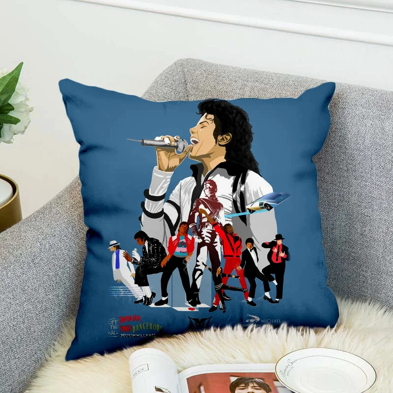 Michael Jackson Pillow Case Polyester Decorative Pillowcases Throw Pillow Cover style-6