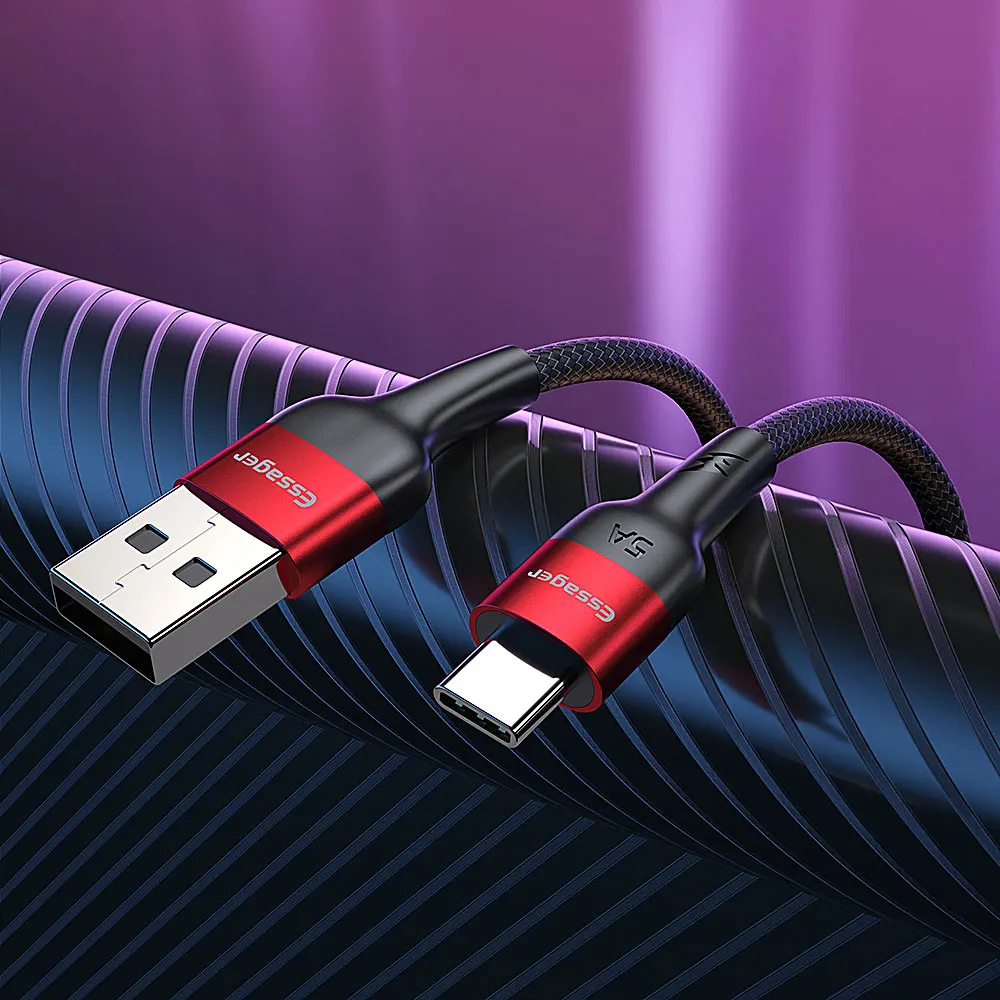 Кабель Essager 5A USB Type C для Huawei Mate 20 P30 P20 Pro Lite Xiaomi Redmi Note 7 USBC шнур Быстрая зарядка