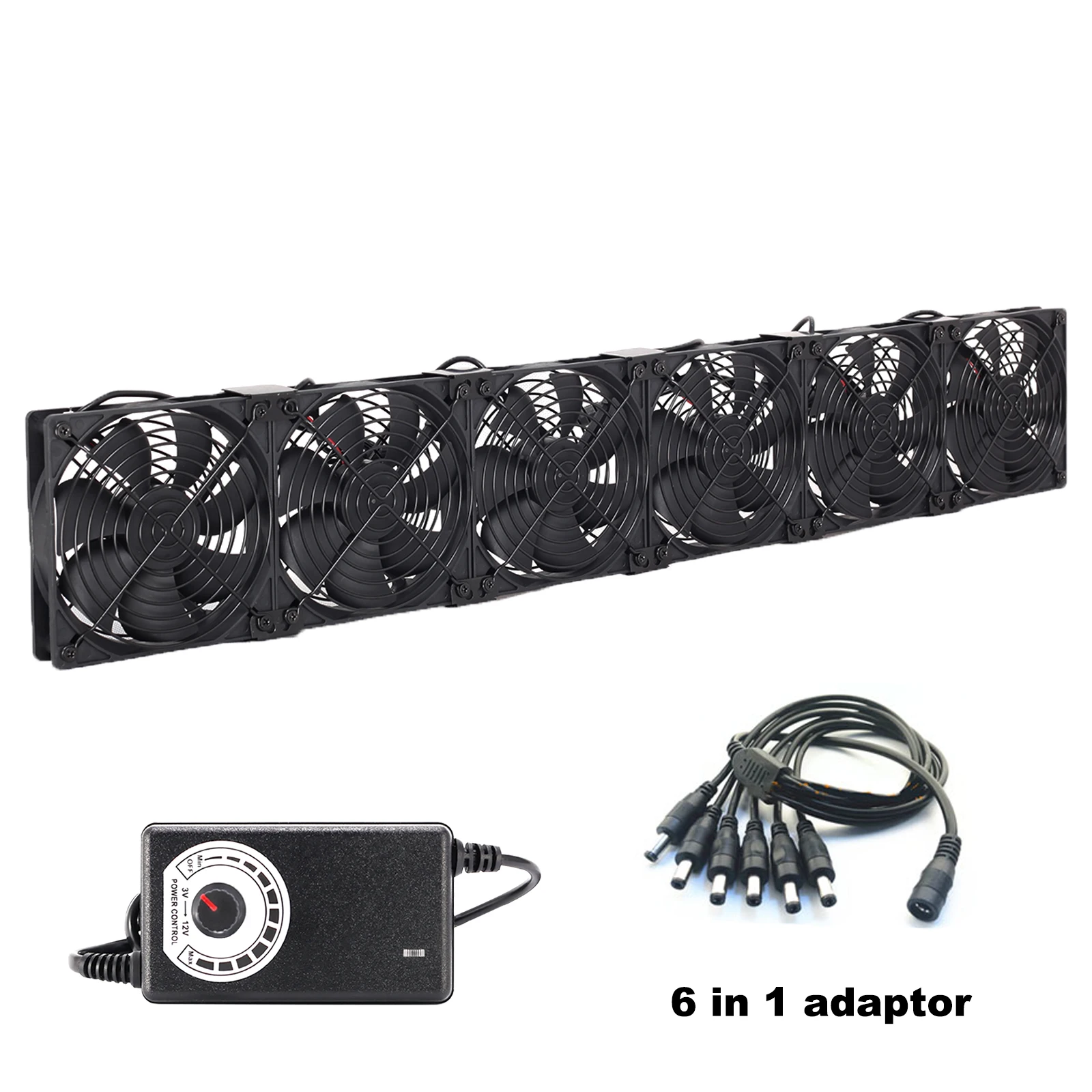 Btc Ltc Mineração Gabinete Workstation Máquina Placa Gráfica Rack Cooler Ventilador de Refrigeração Alta Velocidade Grande Fluxo de ar 110v 220v 120 mm 12 Centímetros - Imagem 4
