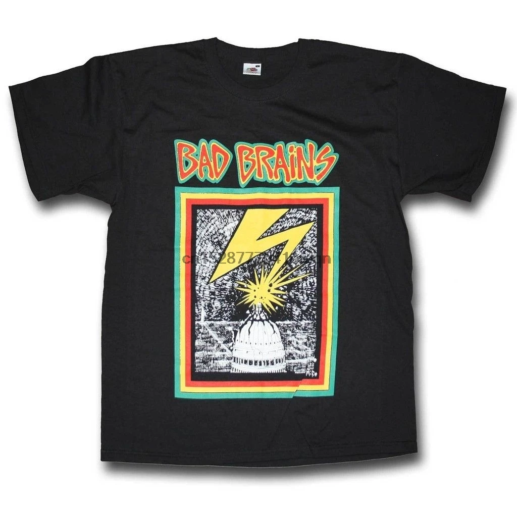 

Bad Brains T shirt - First Album 100% Official Hardcore Black Flag Punk T shirt