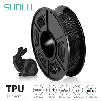 

SUNLU TPU 0.5kg Flexible Filament with full color 1.75mm for Flexible DIY gift or model printing ship with 5 pieces