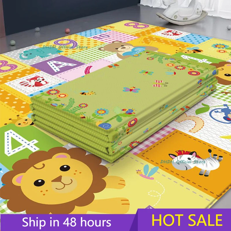 Alfombra plegable para juegos de bebés, puzle educativo para niños, almohadilla de escalada para guardería, juguetes de 180x100cm|Alfombras de juego| - AliExpress - Super Ofertas