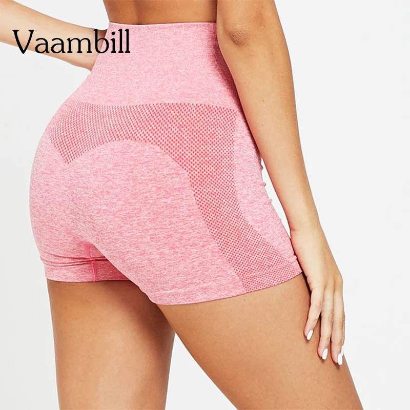 

High Waist Seamless Gym Jogging Shorts Woman Summer Compression Athletic Training Exercise Short Tights Sweatpants Sportswear