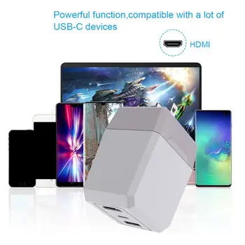 

Portable AC Power Charger Dock Base Adapter USB 3.0 Type C HD-MI TV Converter Holder Stand for NS Switch Game Console