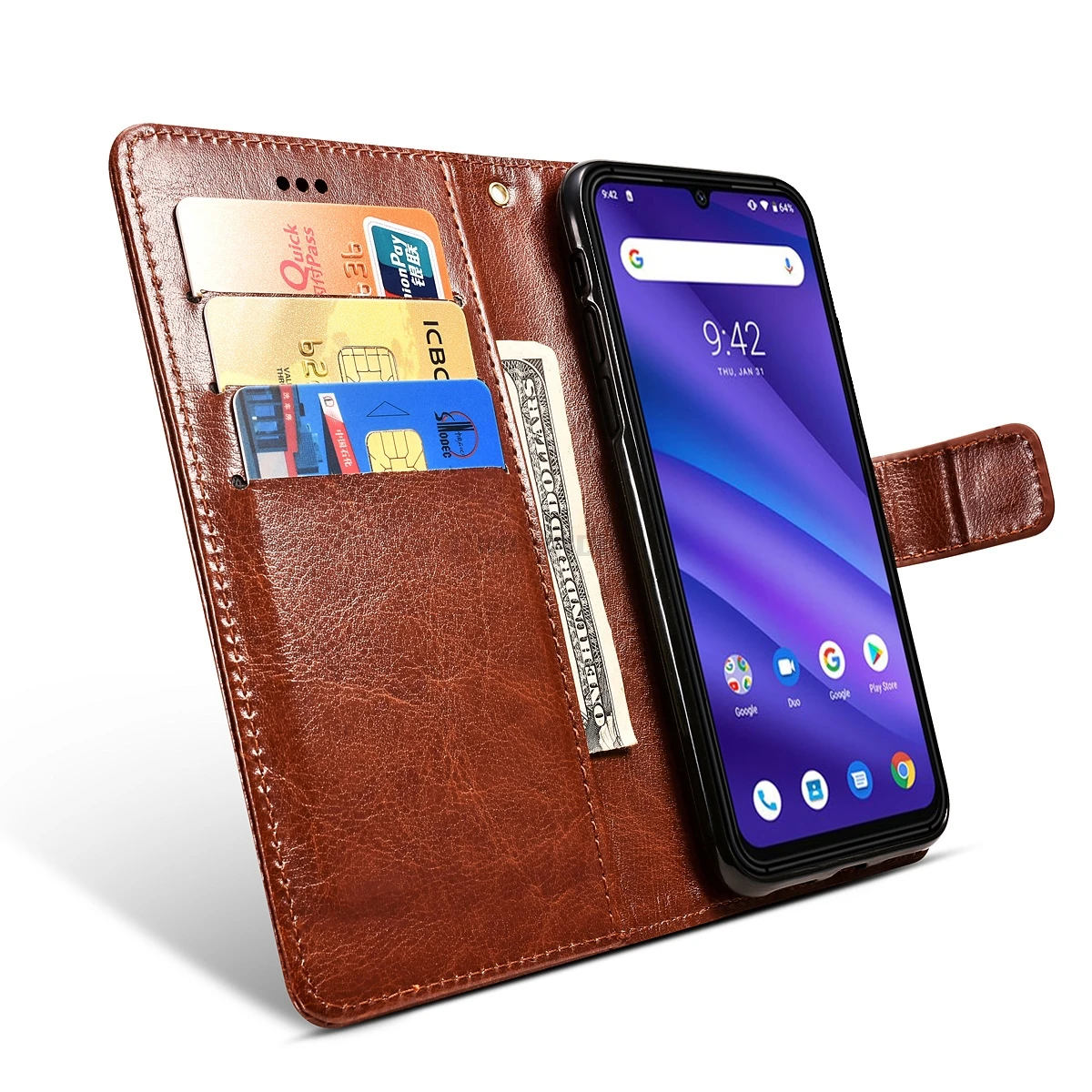UMIDIGI A5 Pro чехол Роскошный из искусственной кожи откидной Чехол-кошелек для UMIDIGI A 5 Pro подставка для мобильного смартфона Чехол-держатель для карт