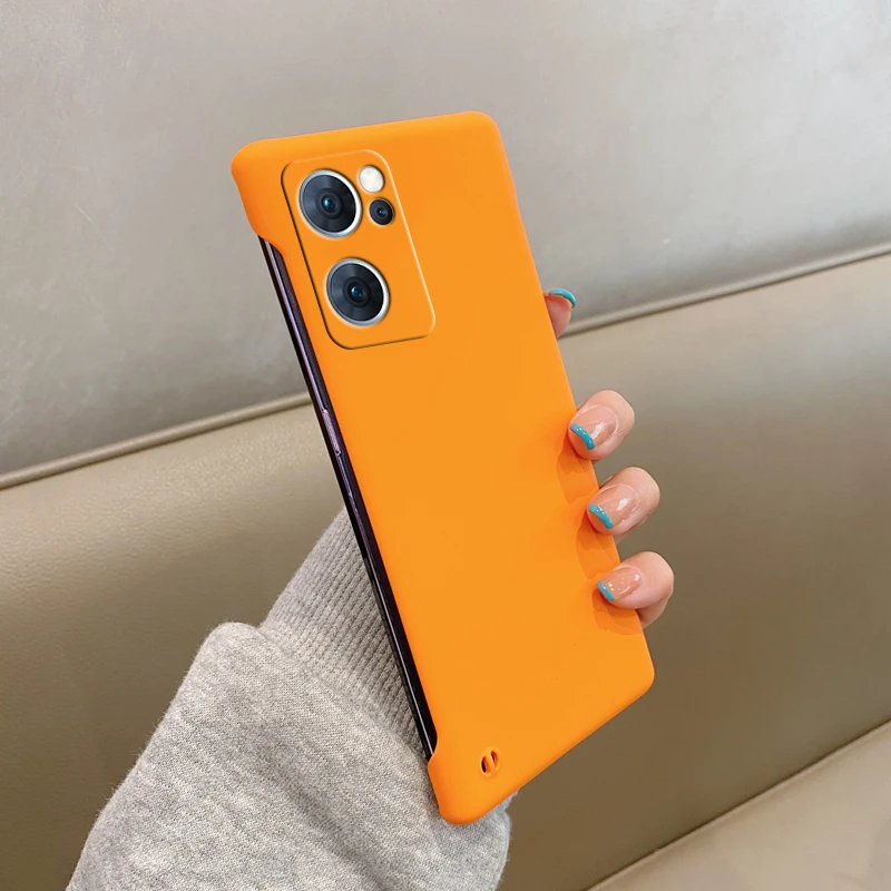 Matte Frameless Phone Case For Oppo Reno Series Slim Shockproof_voghion.com