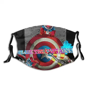 

protective mask with filter We Are Captain Super Hero Bull Dog anti dust PM2.5 reuse adult teen child girl