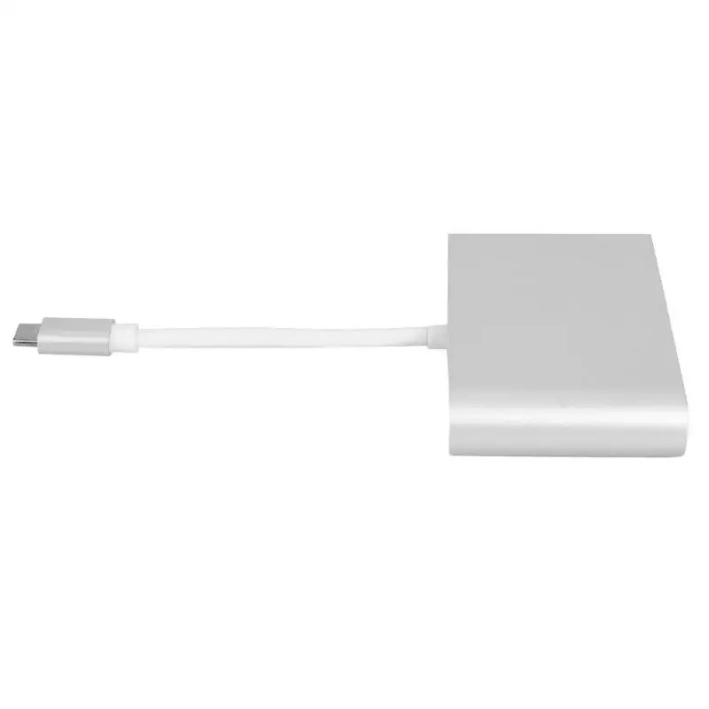 USB C концентратор многопортовый адаптер 4-в-1 Тип C с USB HDMI 4K 1000M RJ45 Gigabit Ethernet для 10/100/1000 м