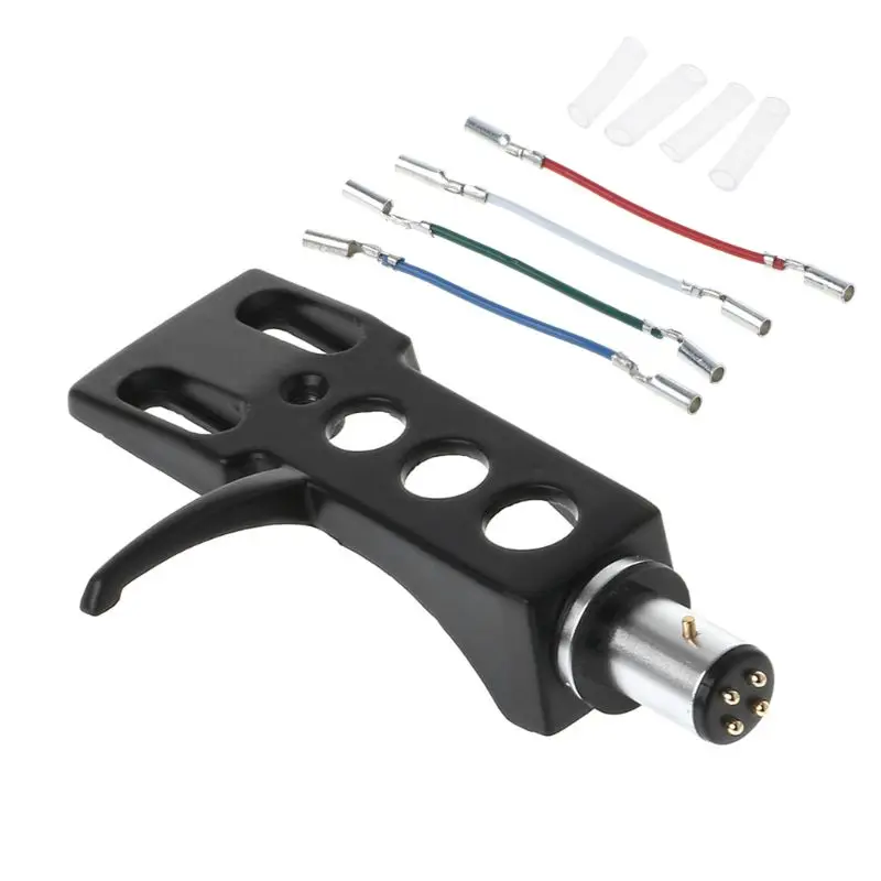 

Turntable Headshell Mount Universal LP Phono Cartridge Replacement Phonograph Head Holder Stylus Lead Wire R91A