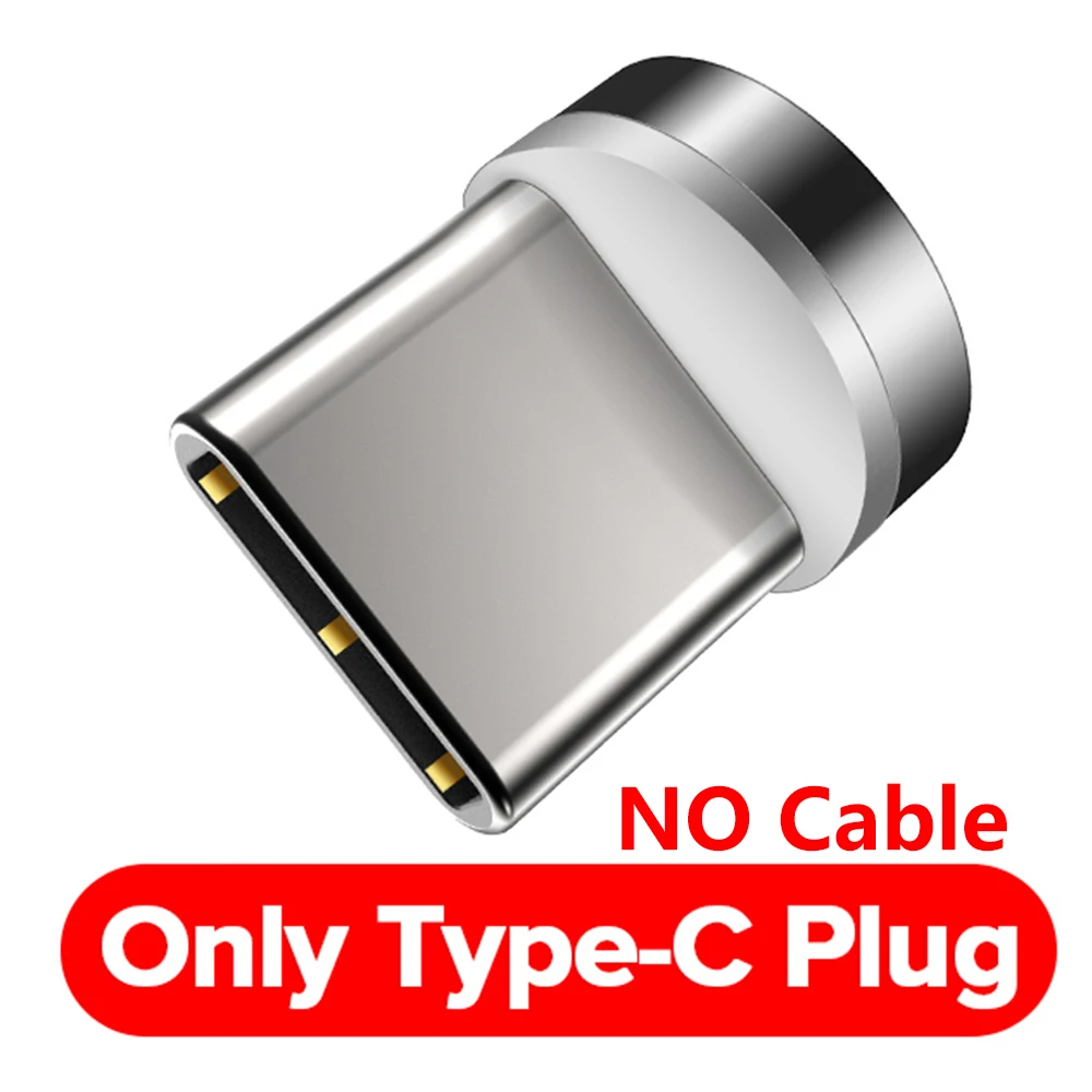 Магнитный usb-кабель 3A Micro USB type C 8 Pin Quick Charge 3,0 QC 3,0 кабель для быстрой зарядки для samsung Xiaomi Redmi huawei - Цвет: Only Type C Plug